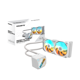 קירור נוזלי כפול Gigabyte Gaming 240 ICE 2XARGB 120MM Fan White